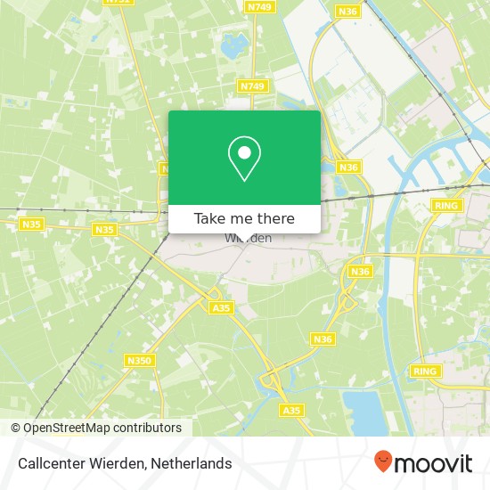 Callcenter Wierden map