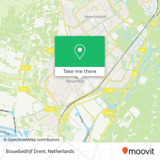 Bouwbedrijf Drent map