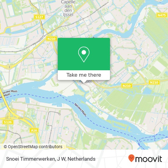 Snoei Timmerwerken, J W map