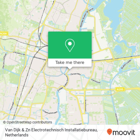 Van Dijk & Zn Electrotechnisch Installatiebureau map