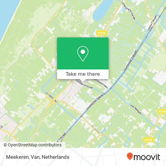 Meekeren, Van map