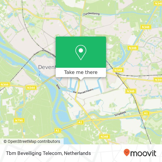 Tbm Beveiliging Telecom map