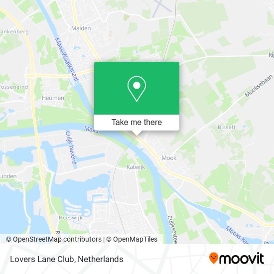 Lovers Lane Club map