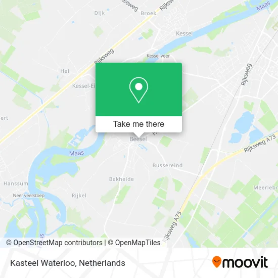 Kasteel Waterloo map