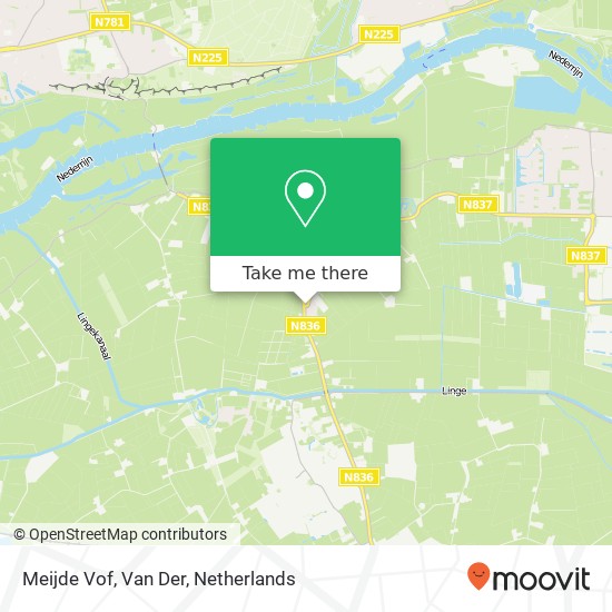 Meijde Vof, Van Der map
