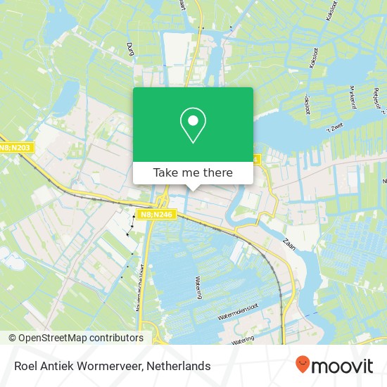 Roel Antiek Wormerveer map