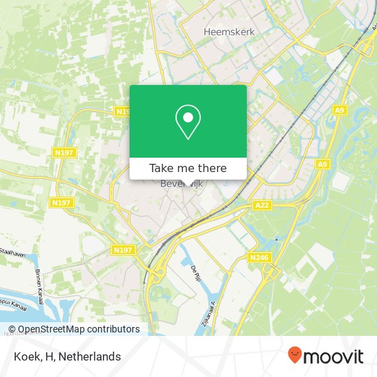 Koek, H map