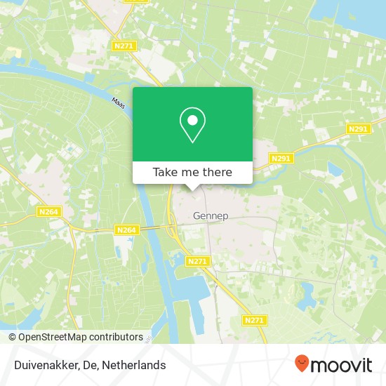 Duivenakker, De map