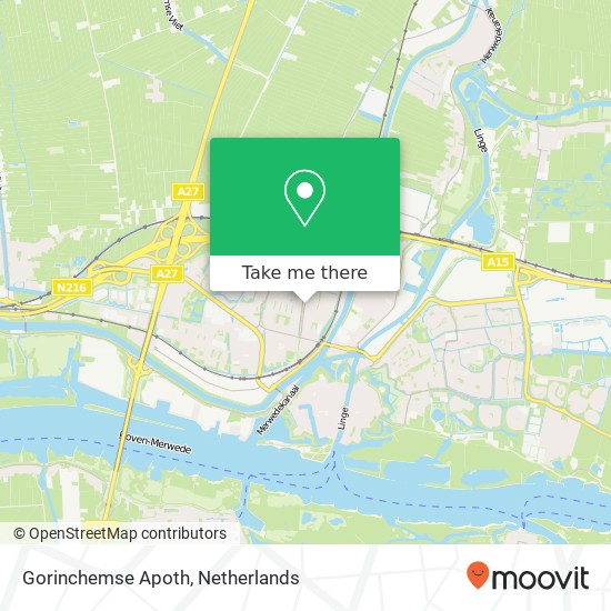Gorinchemse Apoth map