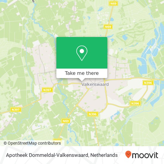 Apotheek Dommeldal-Valkenswaard map