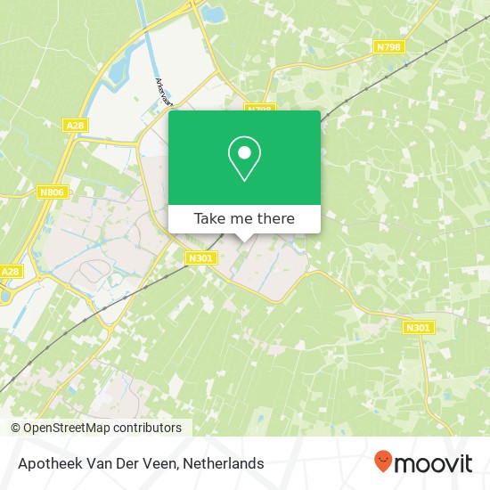 Apotheek Van Der Veen map