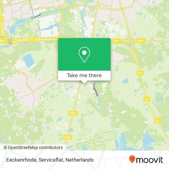 Eeckenrhode, Serviceflat map