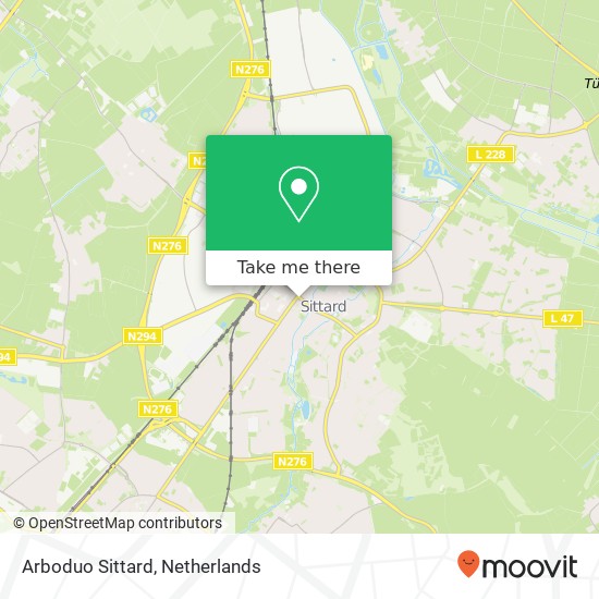 Arboduo Sittard map