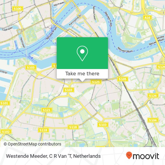 Westende Meeder, C R Van 'T map