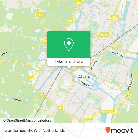 Zonderhuis Bv, W J map