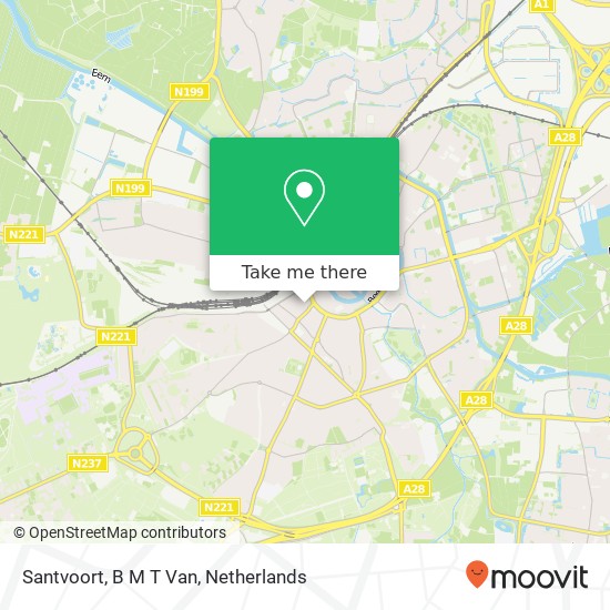 Santvoort, B M T Van map