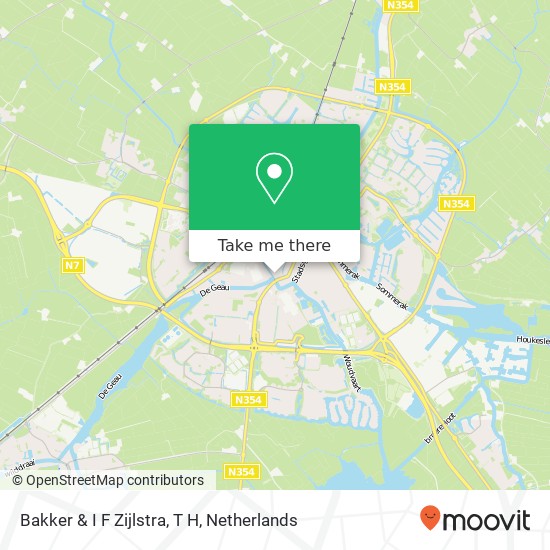 Bakker & I F Zijlstra, T H map