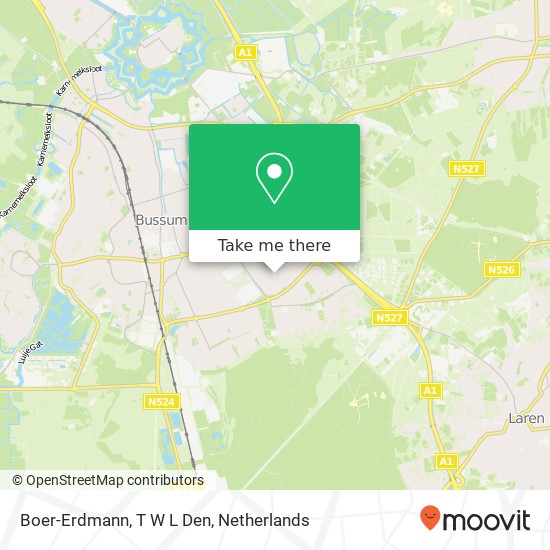 Boer-Erdmann, T W L Den map