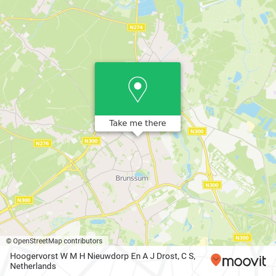 Hoogervorst W M H Nieuwdorp En A J Drost, C S Karte