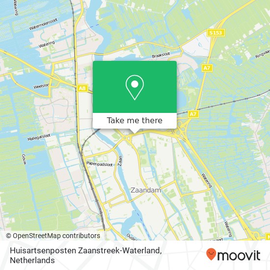 Huisartsenposten Zaanstreek-Waterland Karte