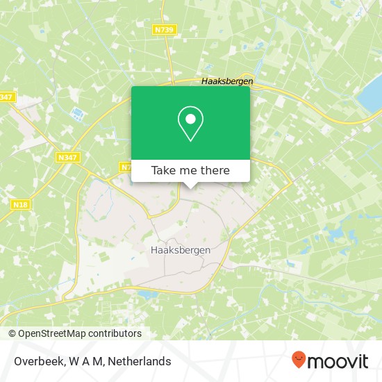 Overbeek, W A M map