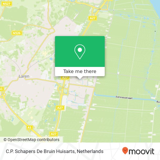 C.P. Schapers De Bruin Huisarts map