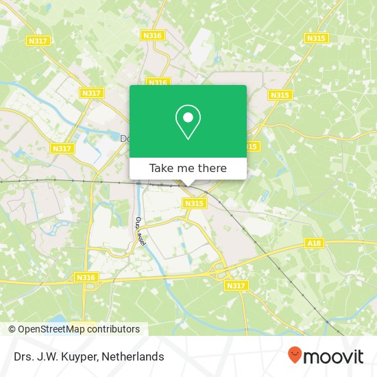 Drs. J.W. Kuyper map