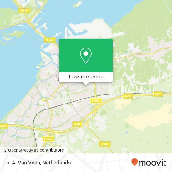 Ir. A. Van Veen map