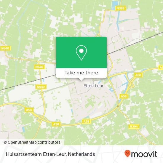 Huisartsenteam Etten-Leur map