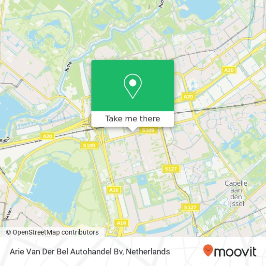 Arie Van Der Bel Autohandel Bv Karte