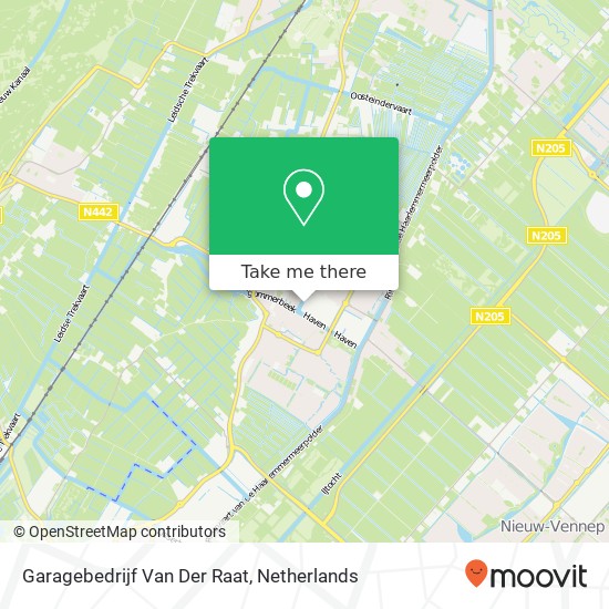 Garagebedrijf Van Der Raat map