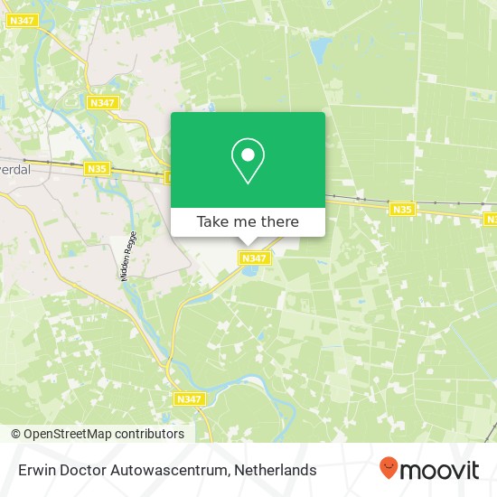 Erwin Doctor Autowascentrum map