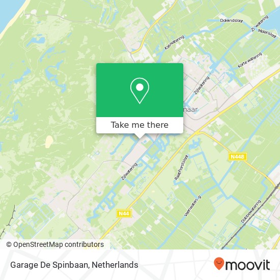 Garage De Spinbaan map