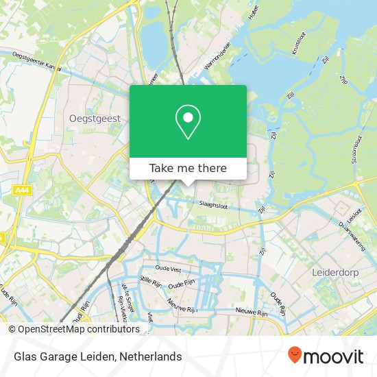 Glas Garage Leiden map