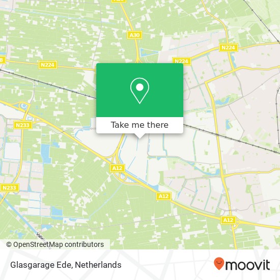 Glasgarage Ede map