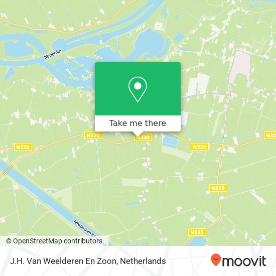 J.H. Van Weelderen En Zoon map