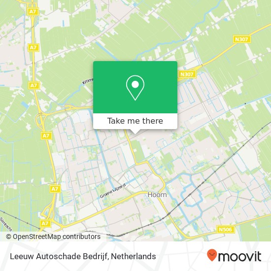 Leeuw Autoschade Bedrijf map