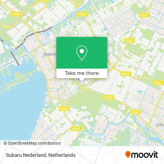 Subaru Nederland map