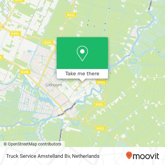 Truck Service Amstelland Bv map