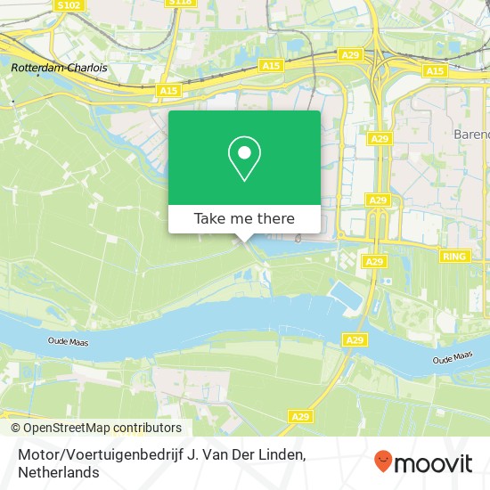 Motor / Voertuigenbedrijf J. Van Der Linden map