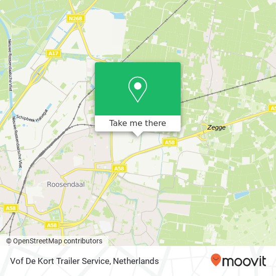 Vof De Kort Trailer Service map