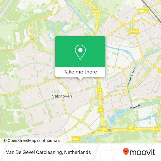 Van De Gevel Carcleaning map