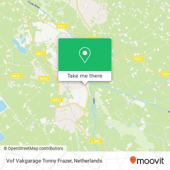 Vof Vakgarage Tonny Frazer map