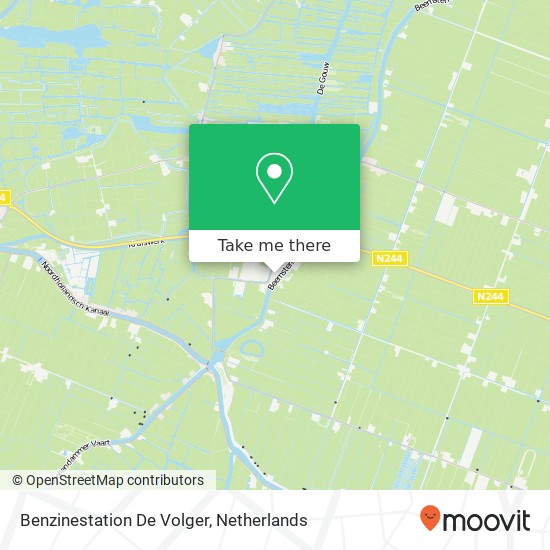 Benzinestation De Volger map