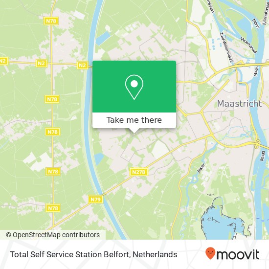 Total Self Service Station Belfort map