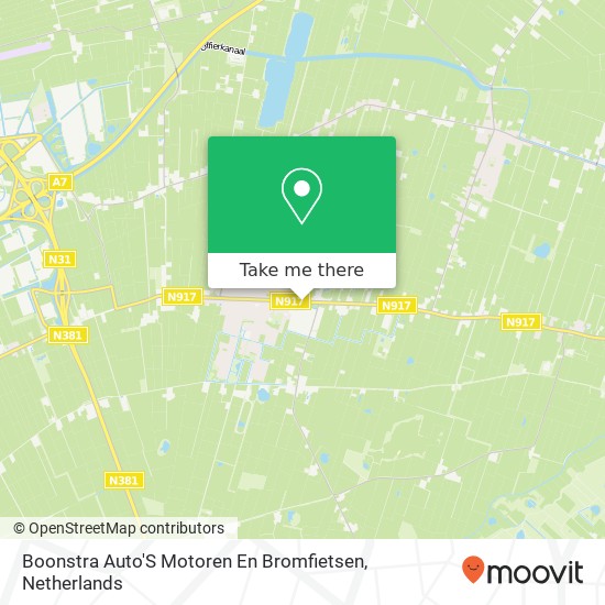 Boonstra Auto'S Motoren En Bromfietsen Karte