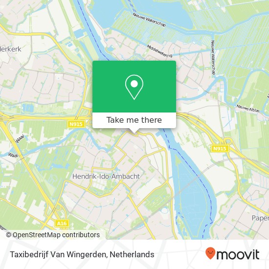 Taxibedrijf Van Wingerden map