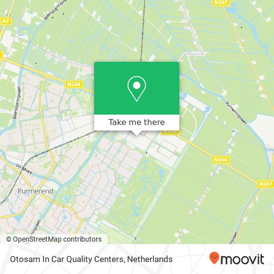 Otosam In Car Quality Centers map