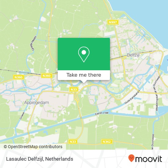 Lasaulec Delfzijl map