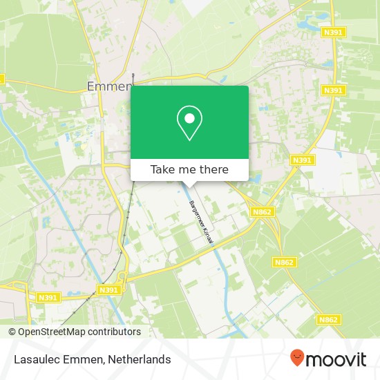 Lasaulec Emmen map